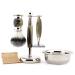 JAG Shaving classic men's rasier set with a double-sided razor planer with leather case synthetic razor brush stand and bowl