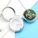 Round White Moth Print 3-Compartment Pill Box | Decorative Metal Pocket Organizer for Medicine - Portable & Stylish - Buy Online on GoSupps.com
