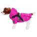 Waterproof dog cloak dog coat for small and medium -sized dogs windproof dog jacket with ring for dishes - fuchsie s fox