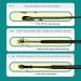 Stainless Steel Ear Picking Spoon Set - 6 Piece Safe Ear Wax Removal Tools with PU Leather Case for Kids Adults & Seniors (Black - Buy Online on GoSupps.com