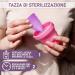 Bibrad Menstrual Cup Set - 2 Soft Medical Silicone Cups (Size M) Sterilizer & Cotton Carrier Bag - Eco-Friendly Washable & Reusable - Buy Online on GoSupps.com