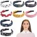 URAQT Headbands for Women 8 Packs Mixed Printed Fabric Hair Band Knot Hairbands Hair Accessories for Daily Wearing Dating Sports 8 color - Buy Online on GoSupps.com