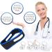 Sleep Snoring Solutions Kit: Stop Snoring for Better Deep Sleep with 4 Magnetic Silicone Nose Clips & 1 Anti-Snoring Chin Strap - Buy Online on GoSupps.com