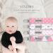 Dodo Babies Pacifier Clip & Teether Toy Set - 4 Clips + 2 Silicone Teethers - Universal Holder - Pink/Grey Prints - Boys/Girls - Buy Online on GoSupps.com