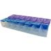 2 Pack Weekly 7 Day Pill Organizer | BPA Free AM PM Pill Box for Easy Medication Management - Buy Online on GoSupps.com