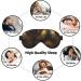 Feather Print Unisex Sleeping Eye Mask | Soft Light-Blocking Comfort | Black - Shop Now | International Shipping - Buy Online on GoSupps.com