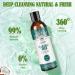 Coconut Oil Mouthwash (8 Fl. Oz) - Natural Mint Flavor Essential Oils for Fresh Breath & Healthy Gums - Dye-Free Oral Hygiene Solution - Buy Online on GoSupps.com