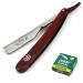 Professional Vintage Barber Shaving Razor with 100 Derby Blades - Free Replacement Included | International Shipping - Buy Online on GoSupps.com