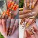 Autumn Nail Art: 6 Boxes of Fall Leaves Nail Glitters - 3D Gold Maple Leaf & Glitter Powder for Stunning Thanksgiving Nails - Buy Online on GoSupps.com