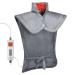 Heating Pad for Back Pain Relief  Large Electric Heating Pad for Neck and Shoulders Cramps  Heat Pad with Weighted Edge  4 Heating Levels Auto Shut Off  Moist Therapy Options Washable 24x35 24 x 35 Grey