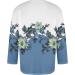 Men's 3/4 Arm Rundhals Shirt - 3D Print Casual Summer T-Shirt Regular Fit Baseball Shirt Light Rugby Shirt up to 4XL in Sky Blue - Buy Online on GoSupps.com