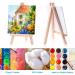 Mini Canvases 18 Pack with Mini Easel - 4x4 Inches Painting Kit for Kids & Teens - Acrylic, Oil, Watercolor - Art Canvases Set - Buy Online on GoSupps.com