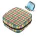 Menstrual Pad Bag with Zipper Ladies Napkin Pouch Tampons Collection Bags for Women and Girls (Christmas Lattice)