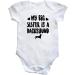 Hippowarehouse My big sister is a Dachshund baby vest bodysuit (short sleeve) boys girls