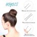 Hoyols U Shaped Hair Pins - 100 Count 2.4 Inch Silver Bobby Pins for Curly Waved Bun Clips Hairstyle - Women Girls Grips Updo for Thin Thick Hair - Buy Online on GoSupps.com