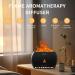 Essential Oil Humidifier 350ml - Premium 7 Flame Colors with Remote Control for Home Hotel Spa & Office | Timer & Auto-Off Safety - Inky - Buy Online on GoSupps.com