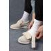 EDCYF Women's Diabetic Walking Shoes | Adjustable Closure | Breathable Mesh | 6.5 Wide Beige - Buy Online on GoSupps.com