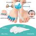 Buy 2 Pairs of Toe Spreader Silicone & Hallux Valgus Spreaders Relieve Foot Pain for Overlapping Toes Blue & White - Buy Online on GoSupps.com