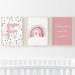 Pompom Prints Set of 3 Girls Bedroom Prints Rainbow Nursery Prints Scandi Boho Style Nursery Decor Playroom Prints Picture Frames not Included (8x10 Inch F) 8x10 Inch F