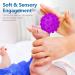 ROHSCE 6pcs Baby Textured Multi Ball Set - Soft Infant Sensory Massage Balls for Developmental Play - Buy Online on GoSupps.com