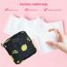 Portable Sanitary Napkin & Menstrual Cup Storage Bag - Black Lemon | Ideal Period Pouch for Women & Teen Girls - Buy Online on GoSupps.com