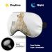 Light-Blocking Sleep Mask - Golden Retriever Summer Flower & Cat Design | Comfortable Adjustable Eye Cover for Men & Women - Buy Online on GoSupps.com