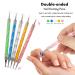 Premium Nail Art Set - 5-Piece Accessories Puncture Pen 15 Brushes 10 Strips & 4 Colorful Rhinestones for Stunning Nail Designs - Buy Online on GoSupps.com