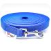 Twinkys Dog Style tow leash rubberized 20 mm wide for dogs up to 50 kg - without hand loop 30 meters blue made in Germany 30 meters blue 20 mm to 50 kg