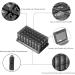 CAidRE 30-Day Pill Organizer - 2 Times a Day AM PM Pill Boxes for Vitamins Fish Oil & Supplements - Ultimate Weekly Organizer (Black - Buy Online on GoSupps.com