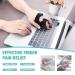 Trigger Finger Splint - Support Brace for Pain Relief Alleviating Locked & Bent Fingers Tendonitis & Stiffness - Adjustable Knuckle Wrap - Black - Buy Online on GoSupps.com