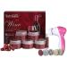 NutriGlow Wine Facial Kit For Instant Glowing Skin+Portable Facial Massager/ 260 gm/Hydrate your skin/Skin Brightening/Facial kit For Women/All skin types 1