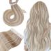 Ash Blonde Tape in Hair Extensions Human Hair Tape on Extensions Remy Human Hair Tape in Hair Extensions 18/613 Blonde Highlighted 22Inch 50g