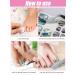 Kalolary Marble Toenail Stickers - 12 Sheets Self-Adhesive Nail Art Decals with Nail File | Perfect for Footnail Design & International Shipping - Buy Online on GoSupps.com