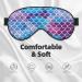 SSIMOO Mermaid Fish Scale Sleep Mask | Adjustable Breathable & Fashionable Eye Mask for Comfortable Sleep | International Shipping Available - Buy Online on GoSupps.com