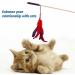 IOSPKKIO Pack of 10 Cat Feather Toys Replacement Cat Toy Magic Wand Refills with Storage Bag Cat Feather Refill Interactive Cats - Buy Online on GoSupps.com