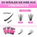 Calailis Individual Eyelash Extensions - 280 PCs DIY Cluster Eyelashes | 0.07-30D + 40D D Curl Volume Lashes at Home - Buy Online on GoSupps.com