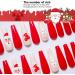 30 Pieces Christmas False Nails Portable Self Adhesive Fully Wrapped Artificial Nail Polish Christmas False Nails for Women and Girls (Type 1) - Buy Online on GoSupps.com