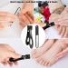 Surgical Grade Stainless Steel Nail Clippers - 15mm Wide Jaw Opening Cutter for Thick Nails - Sharp Blade for Fingernails & Toenails - Black - Buy Online on GoSupps.com