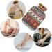 Naanle Hot Water Bottle - Ethnic Strip Skull Design | 1L Heat & Cold Therapy for Pain Relief | Transparent Bed & Palm Warmer - Buy Online on GoSupps.com