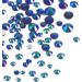 Jollin 3456pcs Flatback Rhinestones Glass Charms Diamantes Gems Stones for Nail Art 6 Size ss4 ss12 Jet AB - Buy Online on GoSupps.com