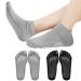 Jinlaili 2 pairs yoga socks slippers for women men anti-slip socks slide socks stopper socks with toes cotton anti-slip sports socks for pilates gymnastics barre ballet dance EU 37-42