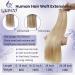 LAAVOO TREEEN Real Hair Extensions Weft - 50cm Blond Brown Sewing Extensions #P12/24 - 100g Premium Quality Tresses - Buy Online on GoSupps.com