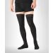 Pani Teresa Medica Thigh Compression Stockings - Class 2 23-32 mmHg Unisex Support Stockings for Travel - Black Size 5 - Thrombosis Relief & Comfort - Buy Online on GoSupps.com