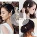 Dervivea Tiny Pearl Bow Hair Comb Gold Crystal Side Comb Clip Hairpiece Wedding Bowknot Hair Comb Bridal Pearl Hair Comb Decorative Hair Accessories for Women and Girls Headdress - Buy Online on GoSupps.com