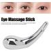 Buy Silver Eye Massage Wand Stick - Zinc Alloy Ergonomic Wrinkle Remover & Skin Care Tool for Women | Enhance Your Eye Care Routine - Buy Online on GoSupps.com