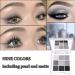 Black Smokey Eyeshadow Palette - 9 Cool Toned Matte Glitter Shades | Long Lasting & Waterproof Makeup for Girls and Women - Silver - Buy Online on GoSupps.com