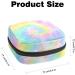 Swirl Tie-Dye Sanitary Napkin Storage Bag | Portable Period Bag for Women & Teens | Multi-Colored Menstrual Cup & Tampon Organizer - Buy Online on GoSupps.com