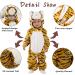 Doladola Unisex Baby Tiger Hooded Romper Jumpsuit - Ages 2-3.5 Years - Buy Online on GoSupps.com