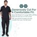 Natural Uniforms Men's Workwear Uniform Set | Comfortable Fit, 8 Pocket | Medium Black - Buy Online on GoSupps.com