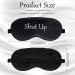 4-Piece Funny Silk Eye Mask Set for Women and Men - Blackout Blindfold for Travel, Nap, Meditation - Adjustable Strap Sleeping Eye Cover (Black) - Buy Online on GoSupps.com